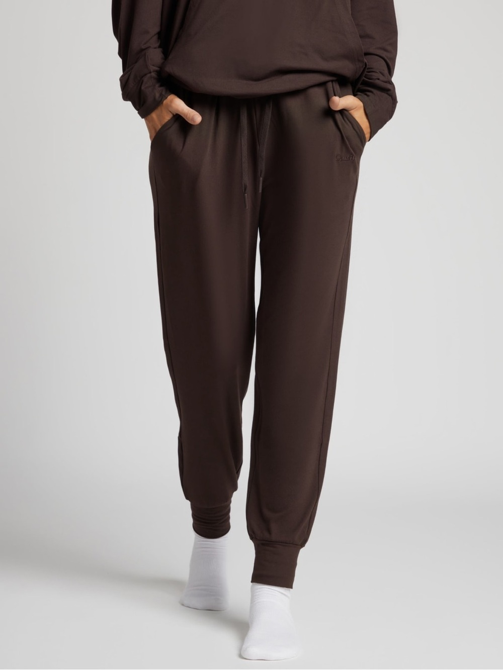 Comfrt Allday Jersey Jogger in Espresso Brown Size 3XL